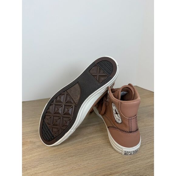 Converse Women's Size 7 Brown Chuck Taylor All Star Patchwork Sneakers Shoes - Picture 11 of 13